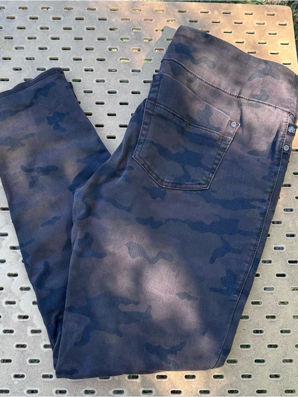 Rock & Republic Denim Rx Fever Pull On Brown Camo Stretch  Jeggings Y2K Size 18